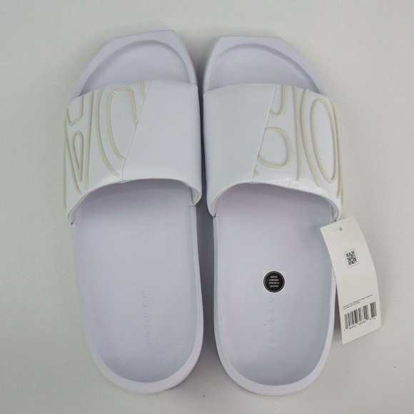 Women's Sandals Nike Jordan NOLA Slide Slippers Slides White - Picture 6 of 12